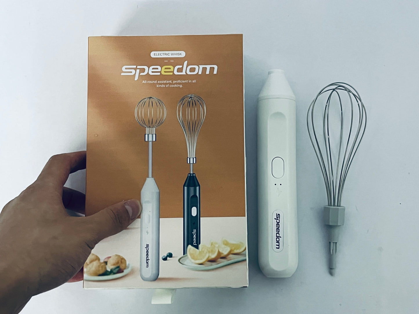 Speedom Handheld Mixers, USB Rechargable Handheld Eggs Beater Cordless Electric Food Mixers Detachable Milk Frothers Kitchen Tool