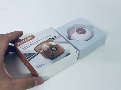 Spinachi Retro True Wireless Bluetooth Earphones Bluetooth 5.4 360° Noise Isolation Digital Display Battery Life A Feast for Both Hearing and Aesthetics