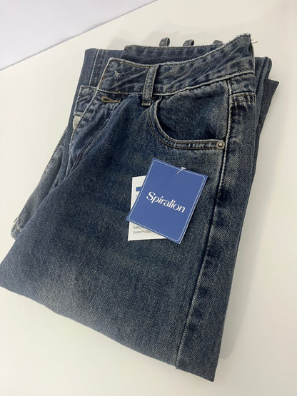 【Spiralion Jeans】—— Spiralion Vintage Washed Wide-Leg Jeans - Your Go-To for Effortless American Style
