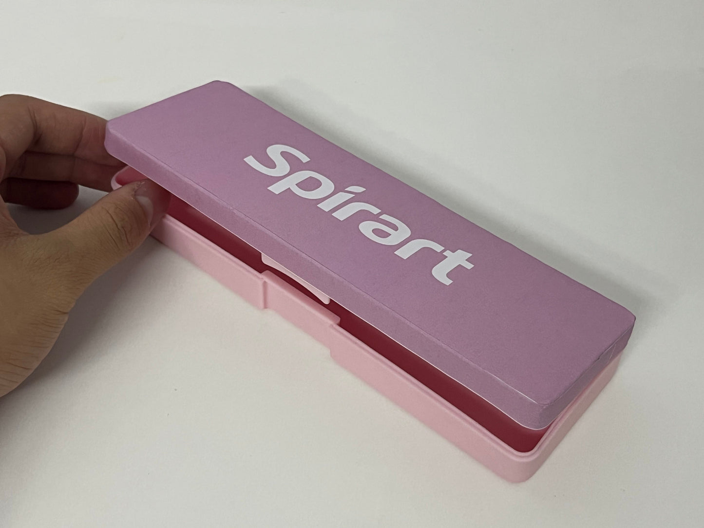 [Spirart Boxes for pens]-Gradient Pink-Purple Pencil Case - Simple Portable Student Stationery Box
