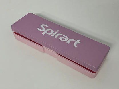 [Spirart Boxes for pens]-Gradient Pink-Purple Pencil Case - Simple Portable Student Stationery Box