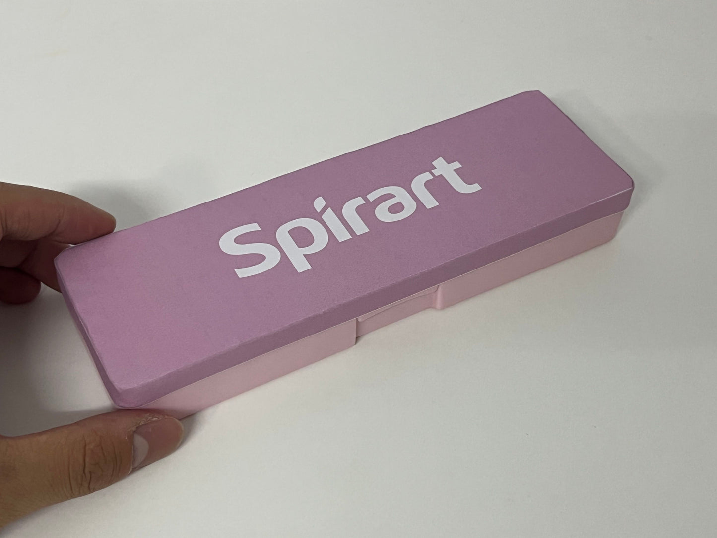 [Spirart Boxes for pens]-Gradient Pink-Purple Pencil Case - Simple Portable Student Stationery Box