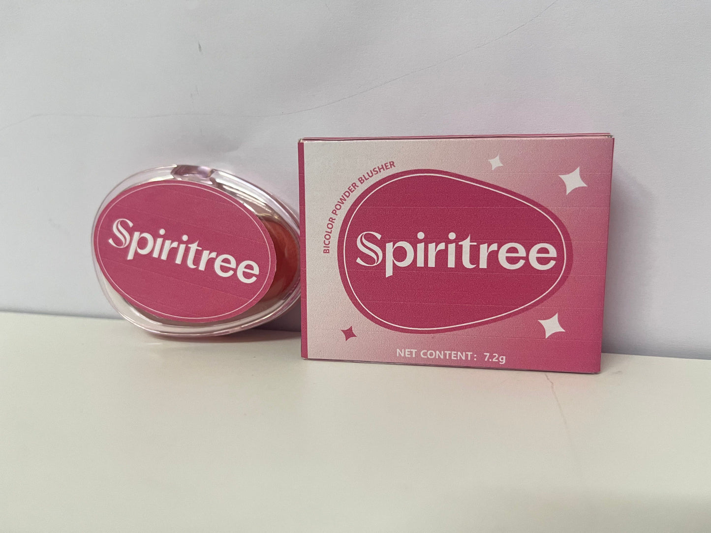 【Spiritree Bicolor Powder Blusher】——Versatile Cheek Color for Daily Glow
