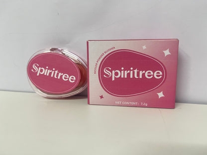 【Spiritree Bicolor Powder Blusher】——Versatile Cheek Color for Daily Glow