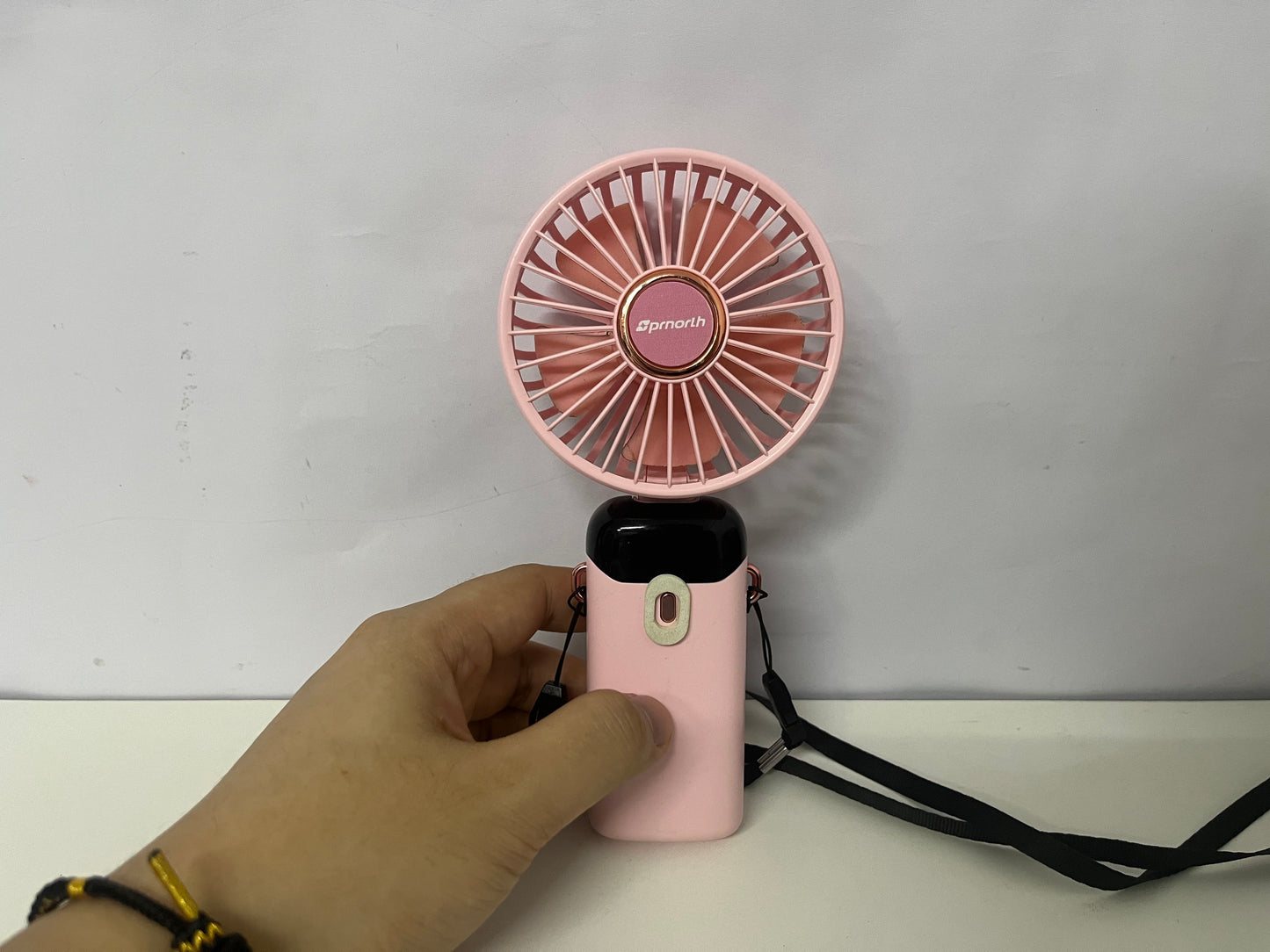 [Sprnorth Electric fans]-Portable Rechargeable Mini Fan - Handheld & Neck-Mountable Personal Fan