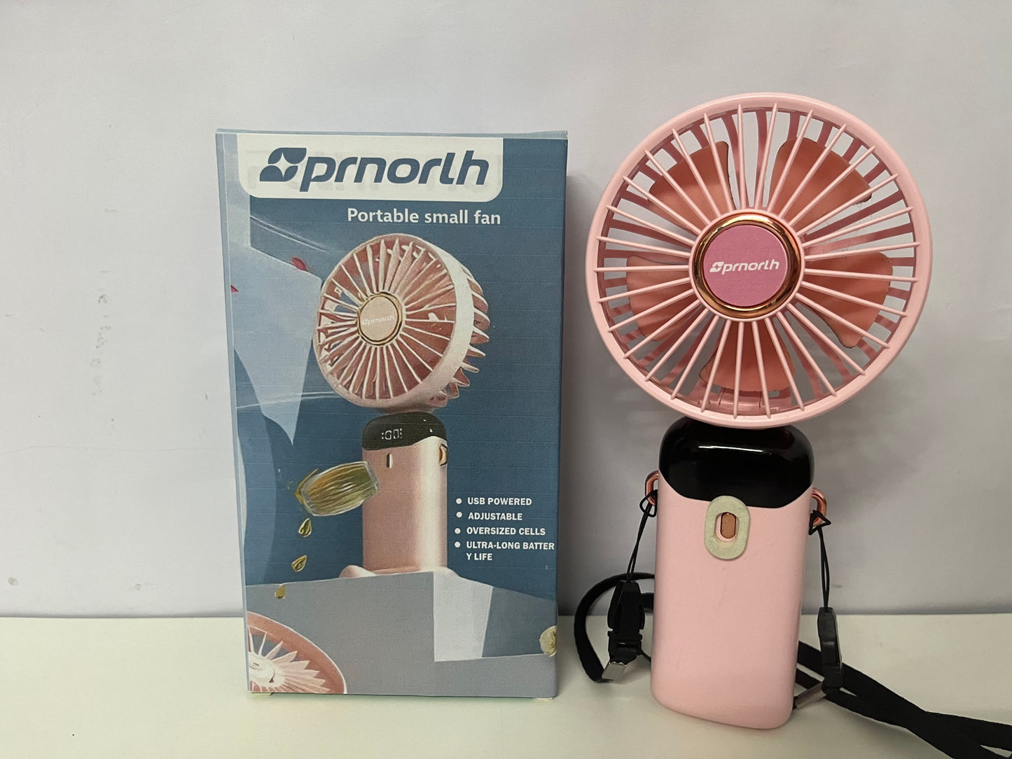 [Sprnorth Electric fans]-Portable Rechargeable Mini Fan - Handheld & Neck-Mountable Personal Fan