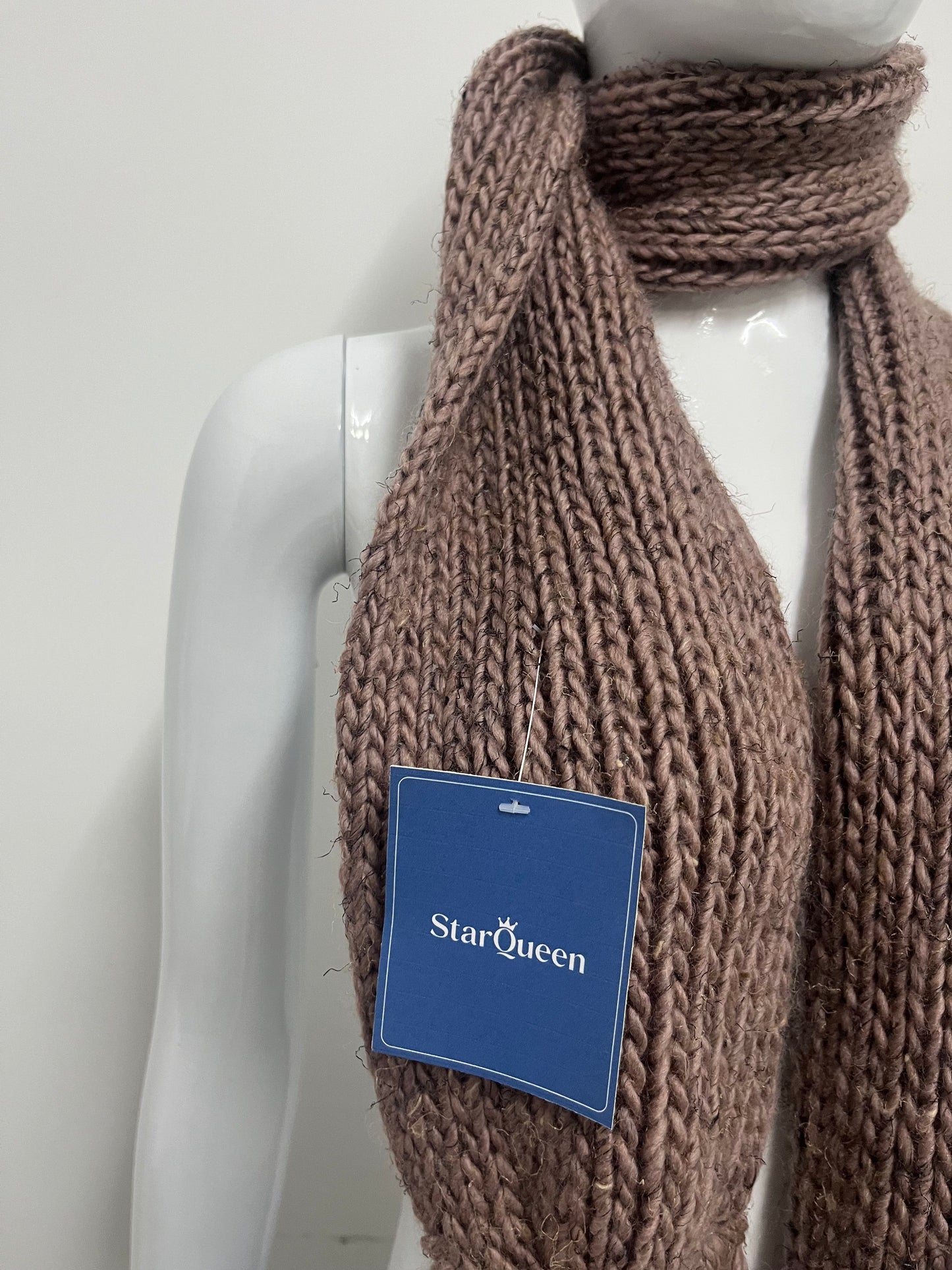 [StarQueen Scarfs]-Chunky Knit Scarf - Winter Warm Fringed