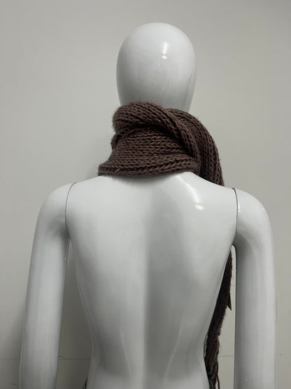 [StarQueen Scarfs]-Chunky Knit Scarf - Winter Warm Fringed