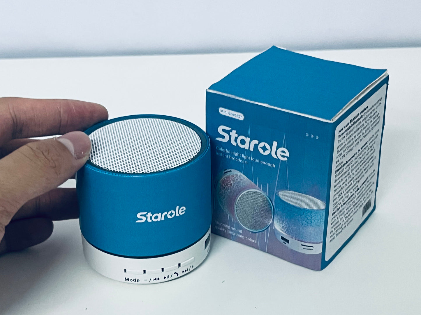 Starole Mini Bluetooth Speaker with Colorful Breathing Light, Stunning Sound Quality, Portable Wireless Speaker for Home & Outdoor, Your Perfect Audio & Ambiance Companion