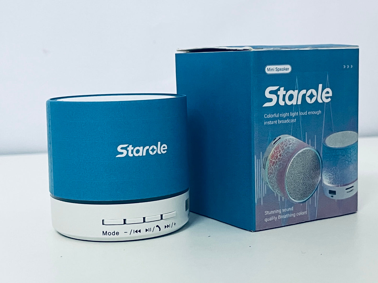 Starole Mini Bluetooth Speaker with Colorful Breathing Light, Stunning Sound Quality, Portable Wireless Speaker for Home & Outdoor, Your Perfect Audio & Ambiance Companion