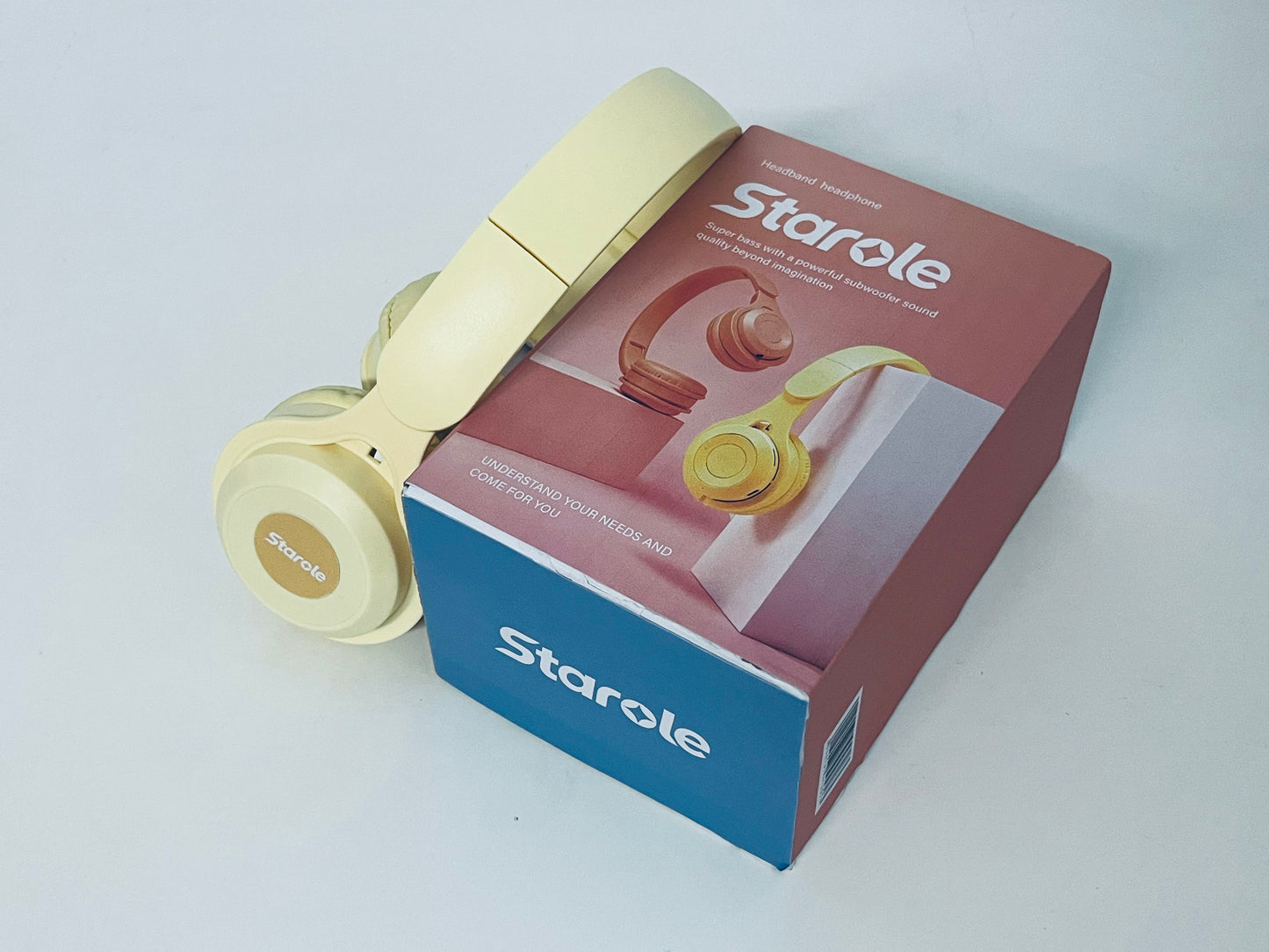Starole Wireless Active Noise Canceling Headphones - HiFi Stereo Long Battery Life Earbuds for Sports & Commuting (Compatible with iOS/Android)