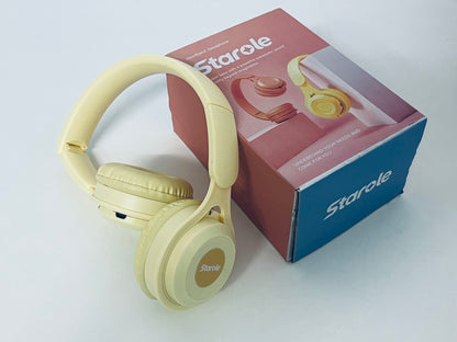 Starole Wireless Active Noise Canceling Headphones - HiFi Stereo Long Battery Life Earbuds for Sports & Commuting (Compatible with iOS/Android)