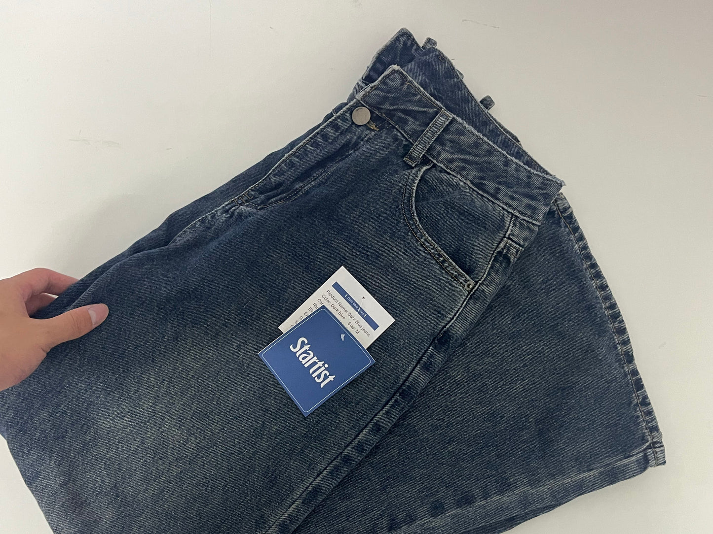 Startist Vintage Washed High-Waisted Straight-Leg Jeans - Create a Casual and Uninhibited Fashion Style