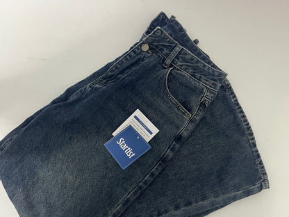 Startist Vintage Washed High-Waisted Straight-Leg Jeans - Create a Casual and Uninhibited Fashion Style