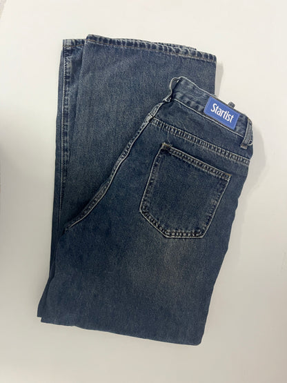 Startist Vintage Washed High-Waisted Straight-Leg Jeans - Create a Casual and Uninhibited Fashion Style
