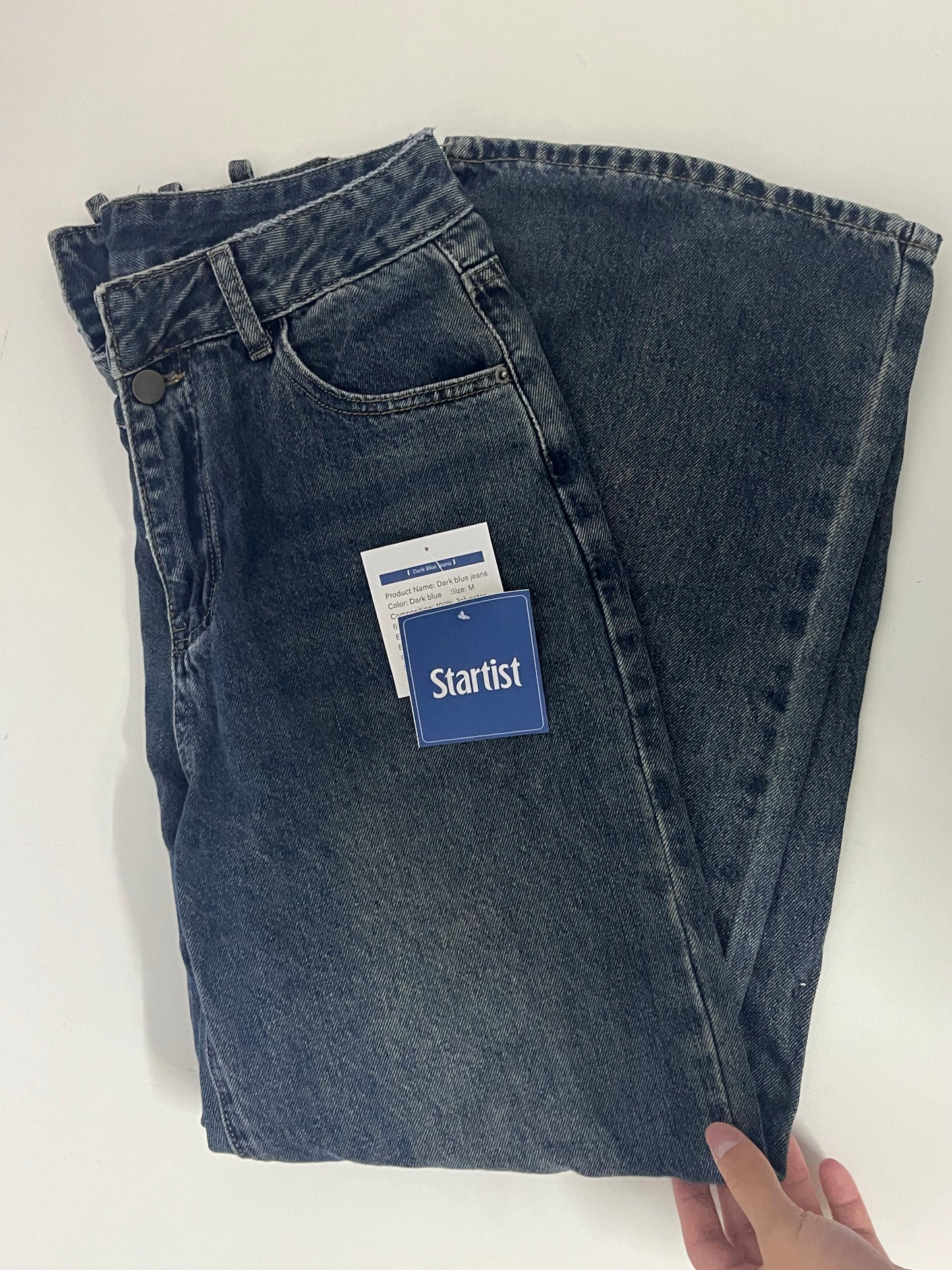 Startist Vintage Washed High-Waisted Straight-Leg Jeans - Create a Casual and Uninhibited Fashion Style