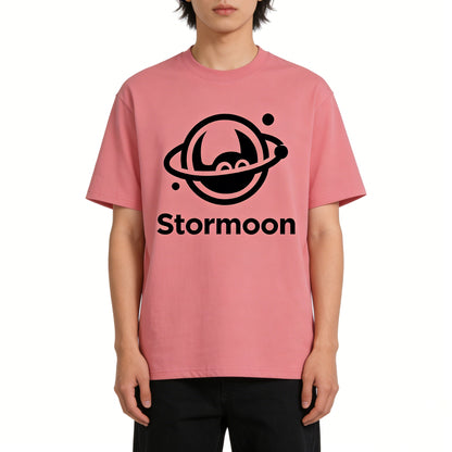 Stormoon Planet Devil Print Tee-shirts for Men Women, Loose Crewneck 100% Cotton Short Sleeve Casual T-Shirts
