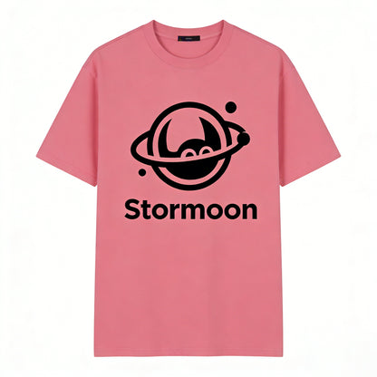 Stormoon Planet Devil Print Tee-shirts for Men Women, Loose Crewneck 100% Cotton Short Sleeve Casual T-Shirts