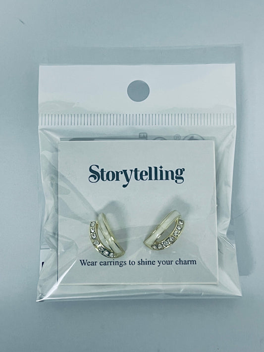 Storytelling Shiny Geometric  Lady Daily Wearable Earrings Women Dainty Fashion Jewelry Accessories Creative Gift