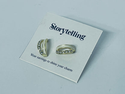 Storytelling Shiny Geometric  Lady Daily Wearable Earrings Women Dainty Fashion Jewelry Accessories Creative Gift