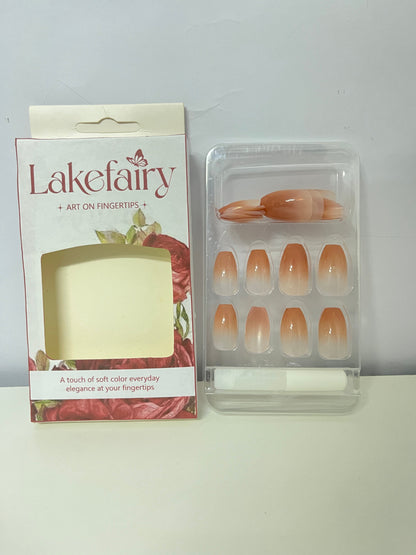 【Lakefairy Gradient False Nails】—— Daily Elegance on Your Fingertips