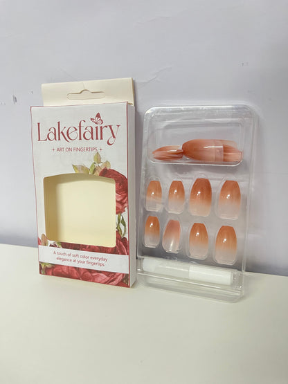 【Lakefairy Gradient False Nails】—— Daily Elegance on Your Fingertips