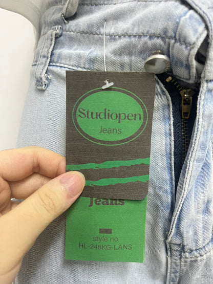 【Studiopen High-Waist Wide-Leg Jeans】—— Retro Style with Modern Comfort