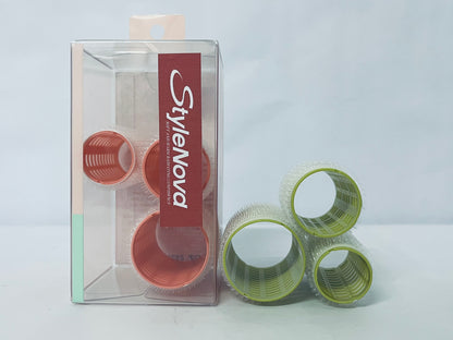 StyleNova Self grip hair roller set,Hair roller set 6 pcs,Salon hairdressing curlers,DIY Hair Styles, 3 Sizes Hair Rollers in 1 set