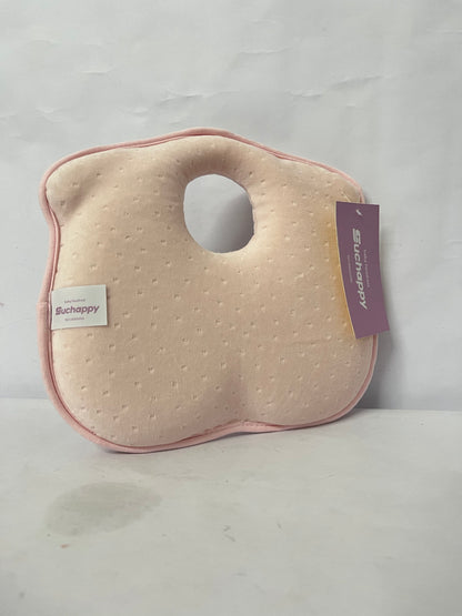 Suchappy Memory Foam Baby Pillow for Newborn Flat Head Baby Pillow Machine-Washable Neck Support Prevent Flat Head 100% Cotton