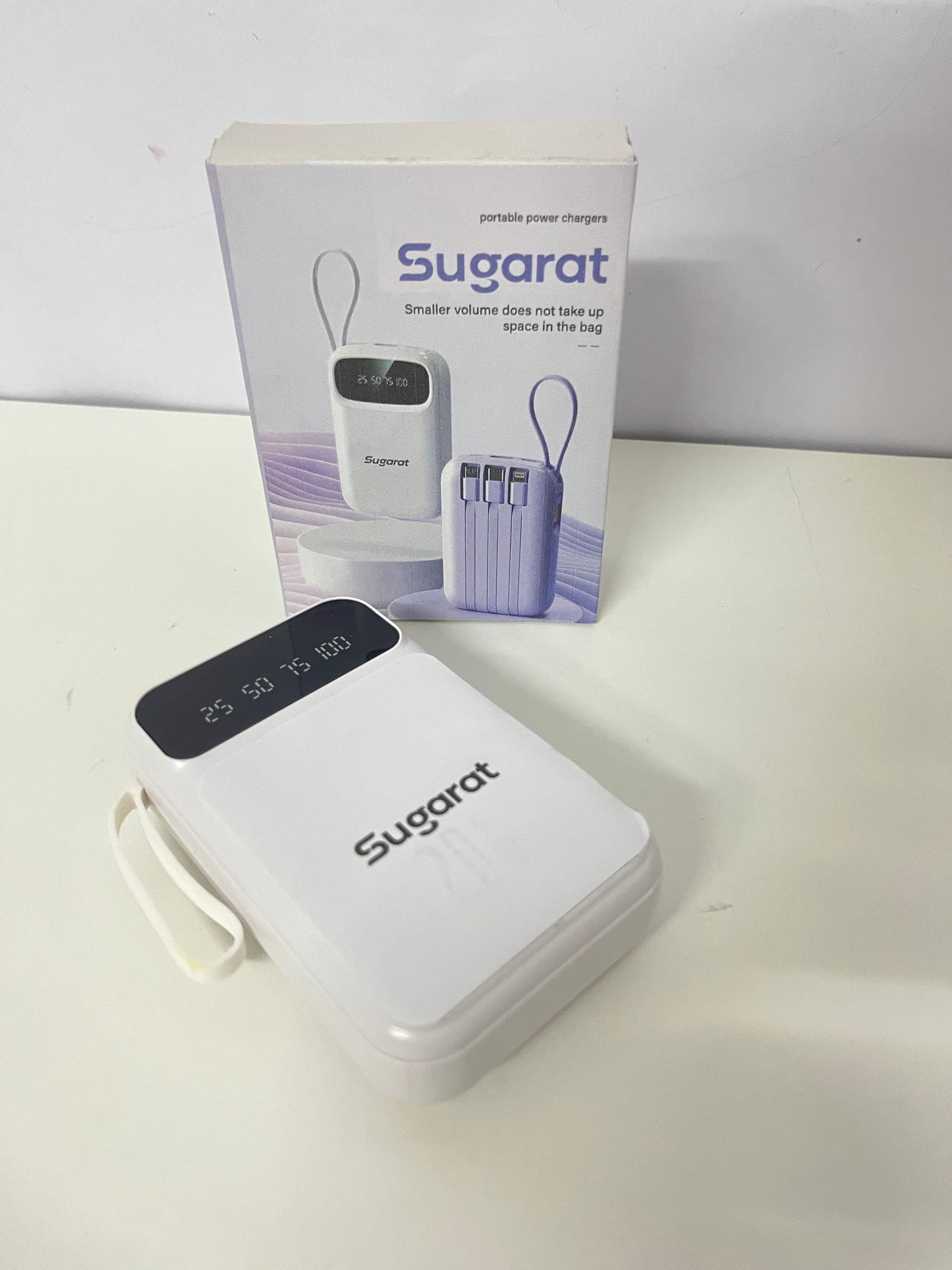 【Sugarat Compact Portable Power Charger】—— Space-Saving On-the-Go Charging Solution