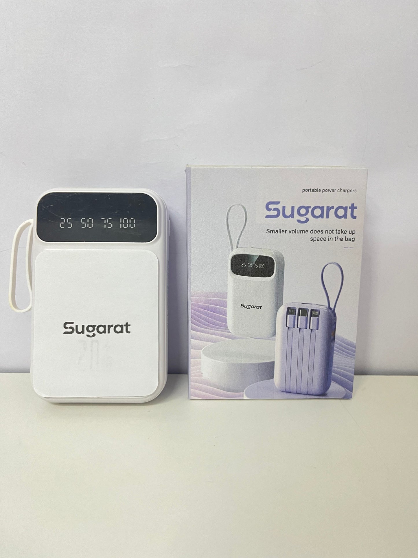 【Sugarat Compact Portable Power Charger】—— Space-Saving On-the-Go Charging Solution