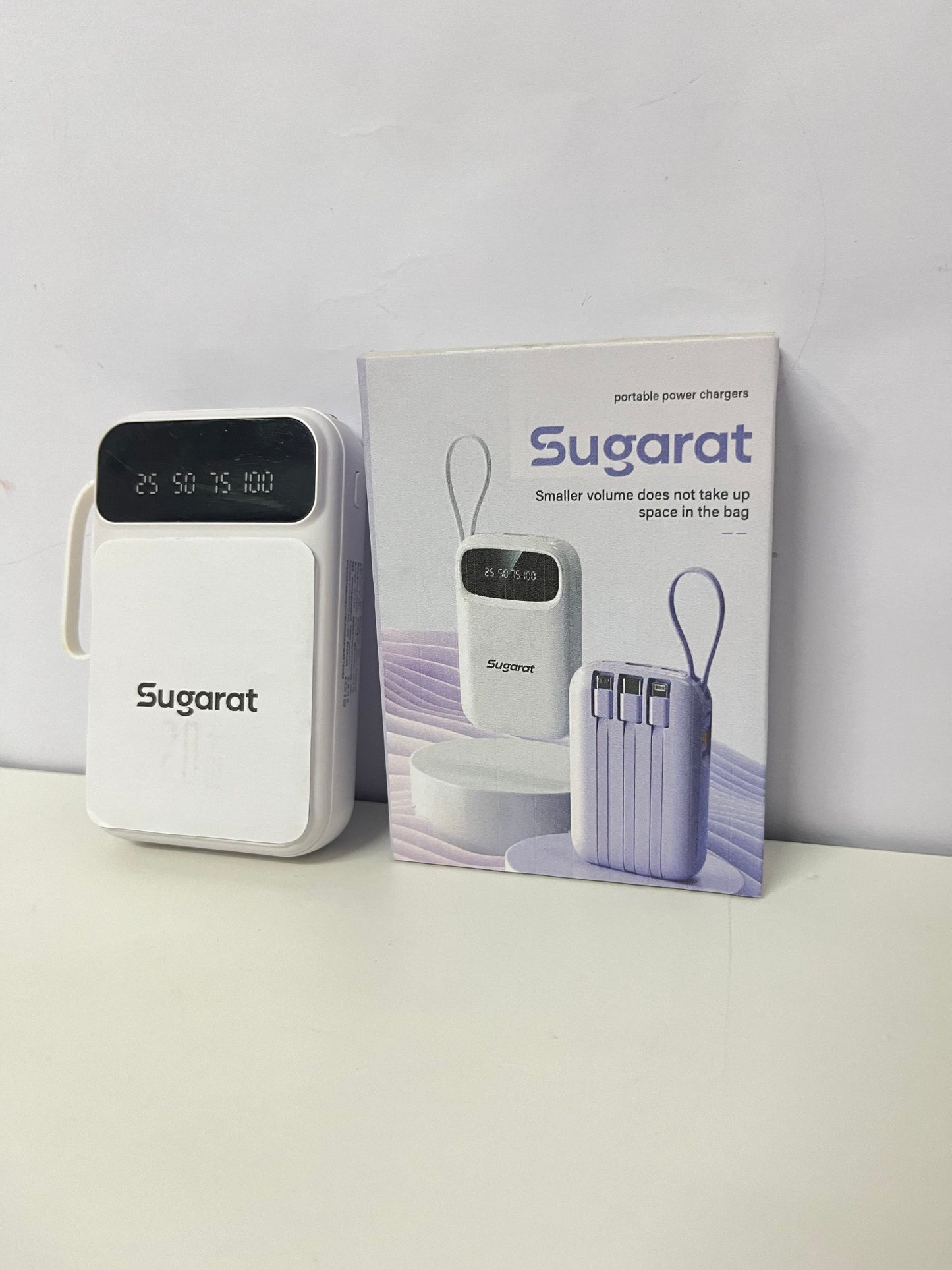 【Sugarat Compact Portable Power Charger】—— Space-Saving On-the-Go Charging Solution