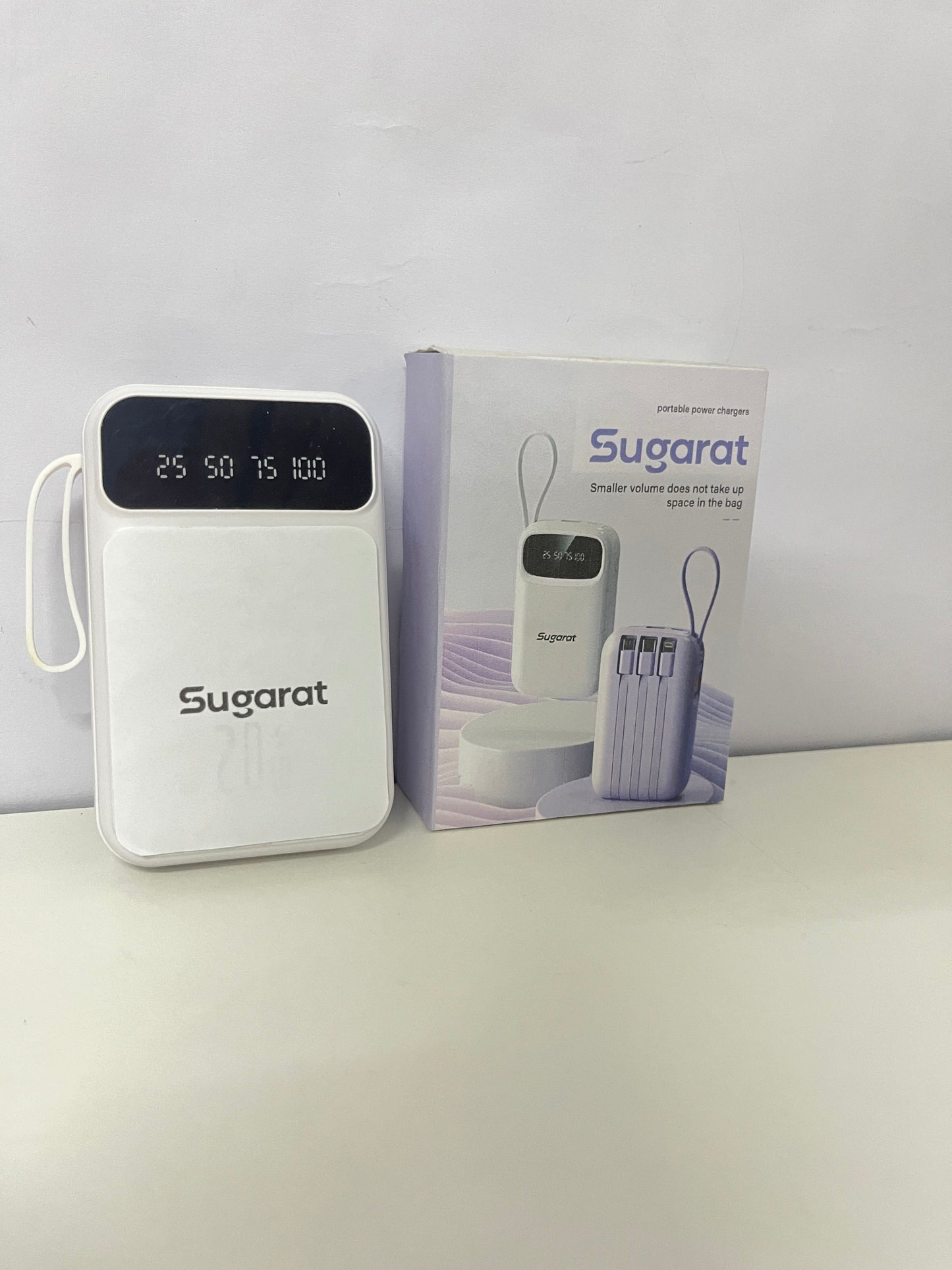 【Sugarat Compact Portable Power Charger】—— Space-Saving On-the-Go Charging Solution