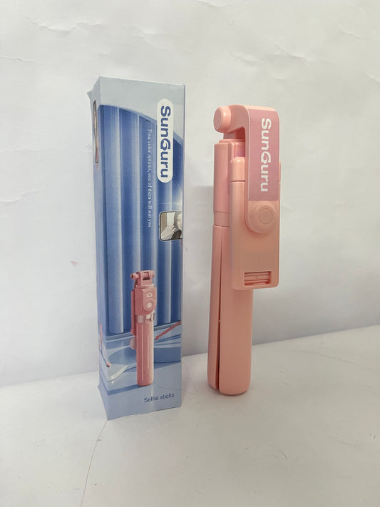 SunGuru Portable Folding Selfie Stick | Bluetooth Remote·Multi-angle Shooting·Stylish Appearance Your Selfie & Vlog Essential