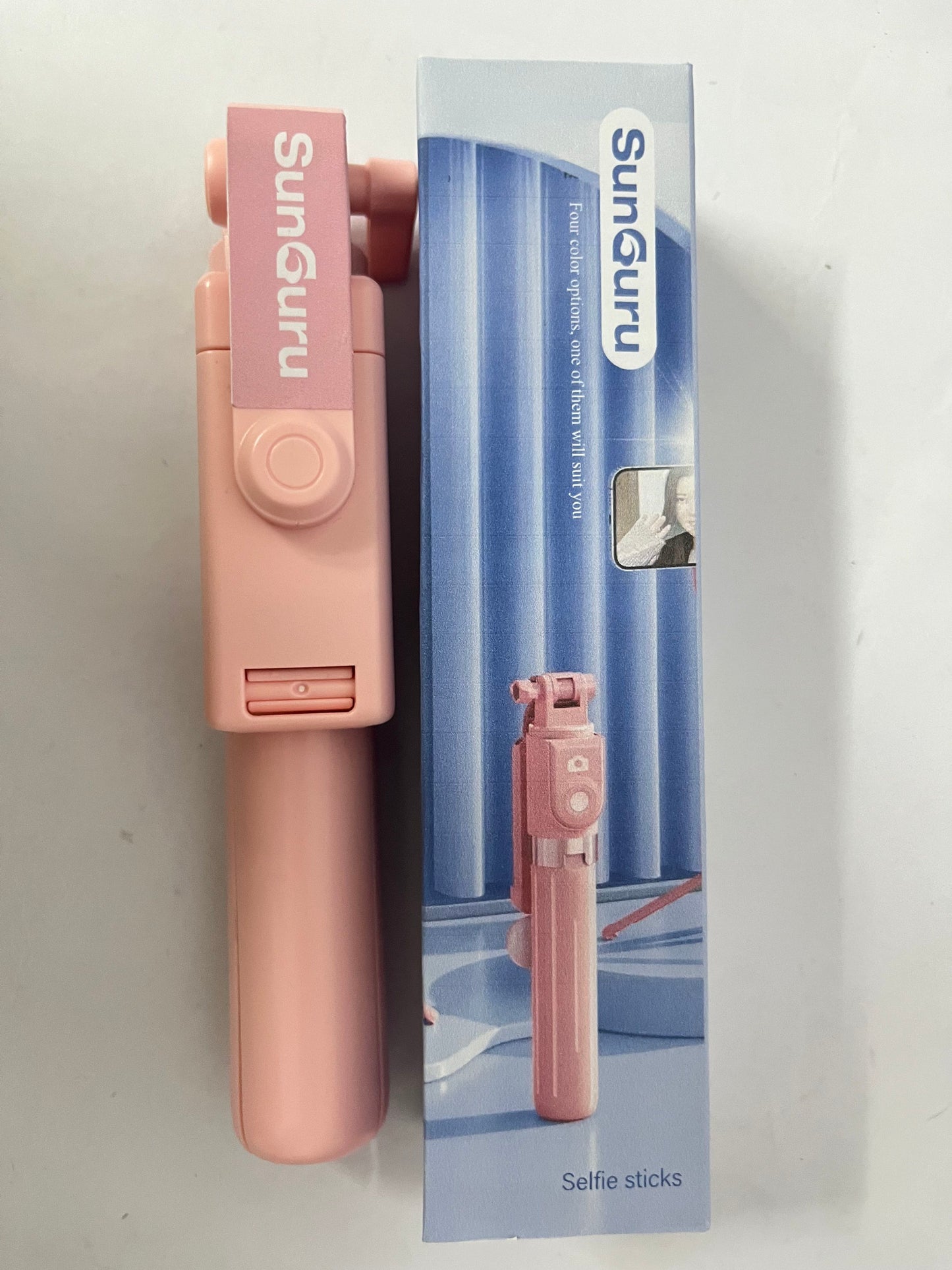 SunGuru Portable Folding Selfie Stick | Bluetooth Remote·Multi-angle Shooting·Stylish Appearance Your Selfie & Vlog Essential