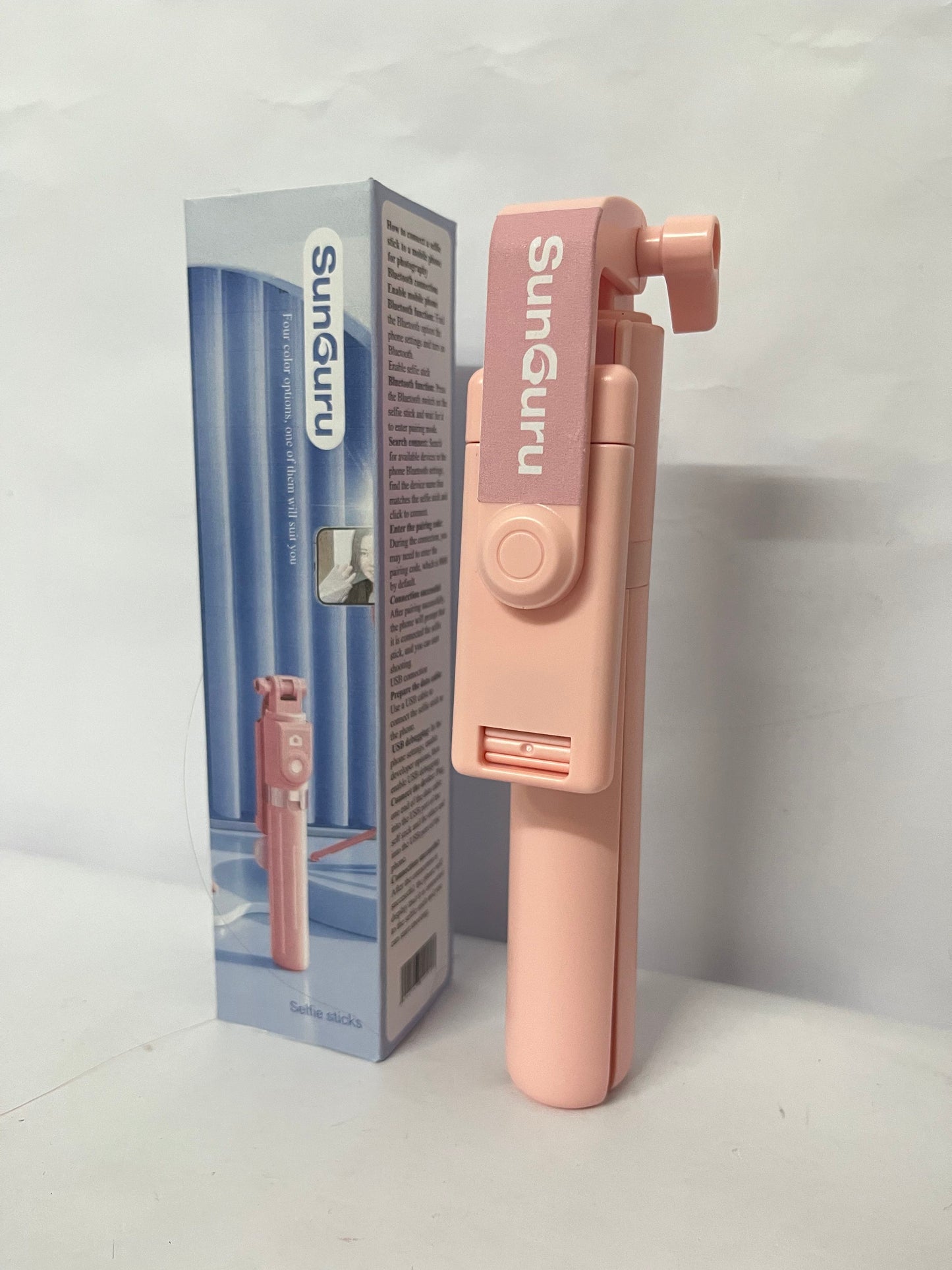 SunGuru Portable Folding Selfie Stick | Bluetooth Remote·Multi-angle Shooting·Stylish Appearance Your Selfie & Vlog Essential