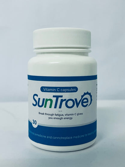 SunTrove Vitamin C Capsules - Fatigue - Busting Supplement for Energy Boost