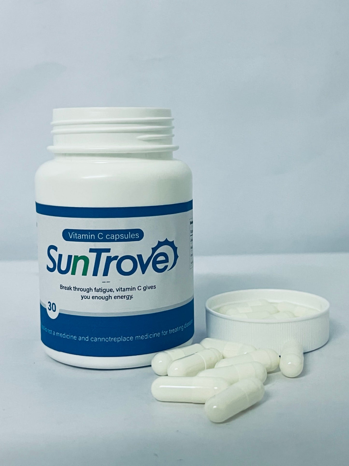 SunTrove Vitamin C Capsules - Fatigue - Busting Supplement for Energy Boost