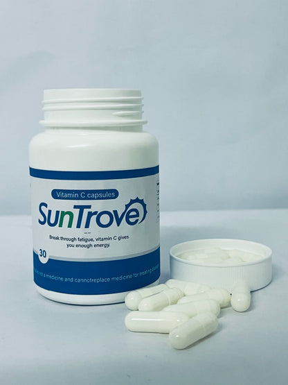 SunTrove Vitamin C Capsules - Fatigue - Busting Supplement for Energy Boost