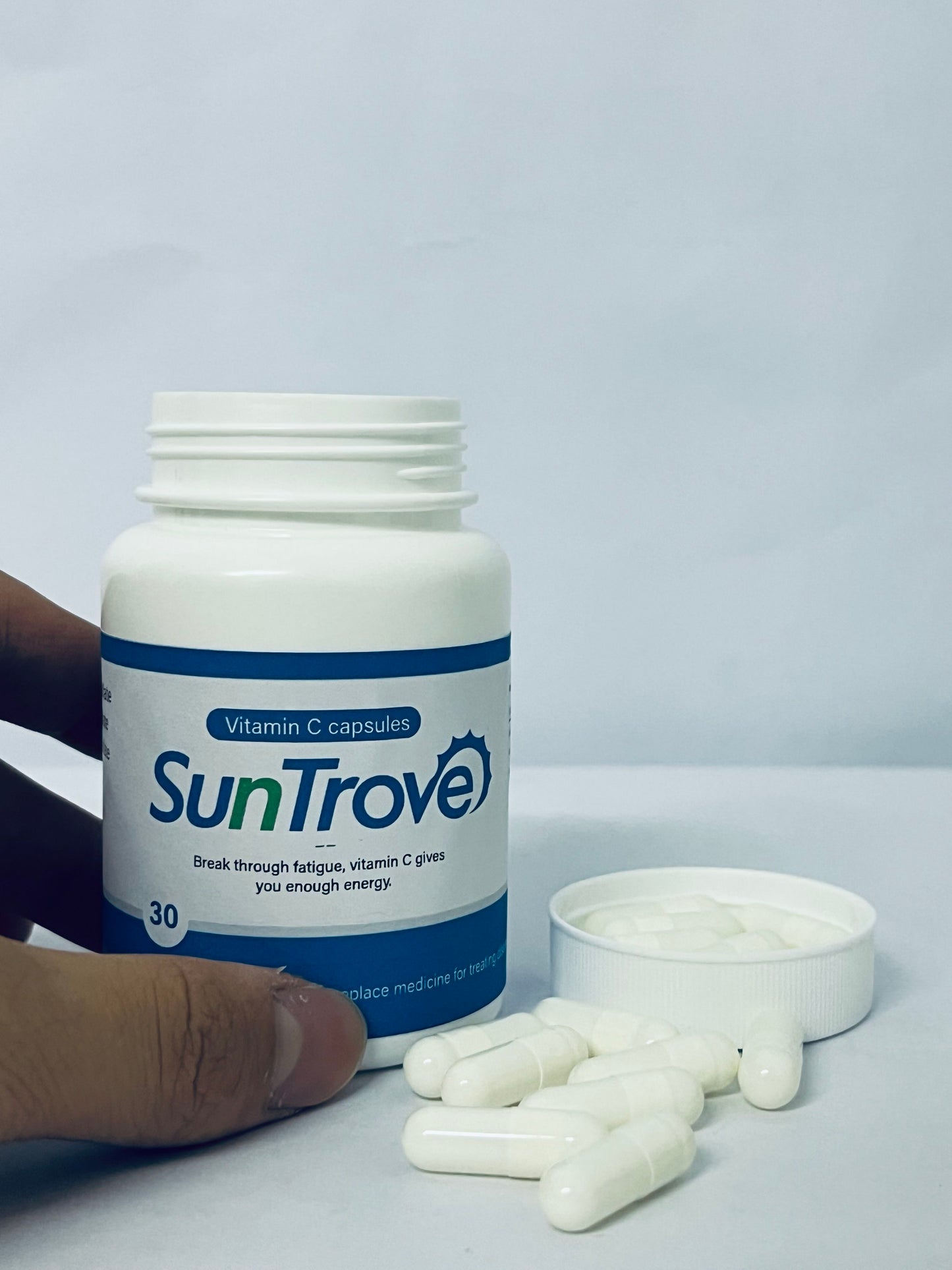 SunTrove Vitamin C Capsules - Fatigue - Busting Supplement for Energy Boost