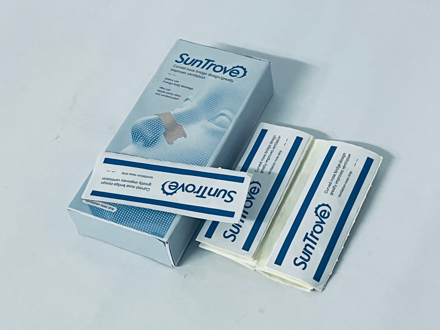 SunTrove Ventilation Nose Strips - Curved Nose Bridge Design for Improved Breathing