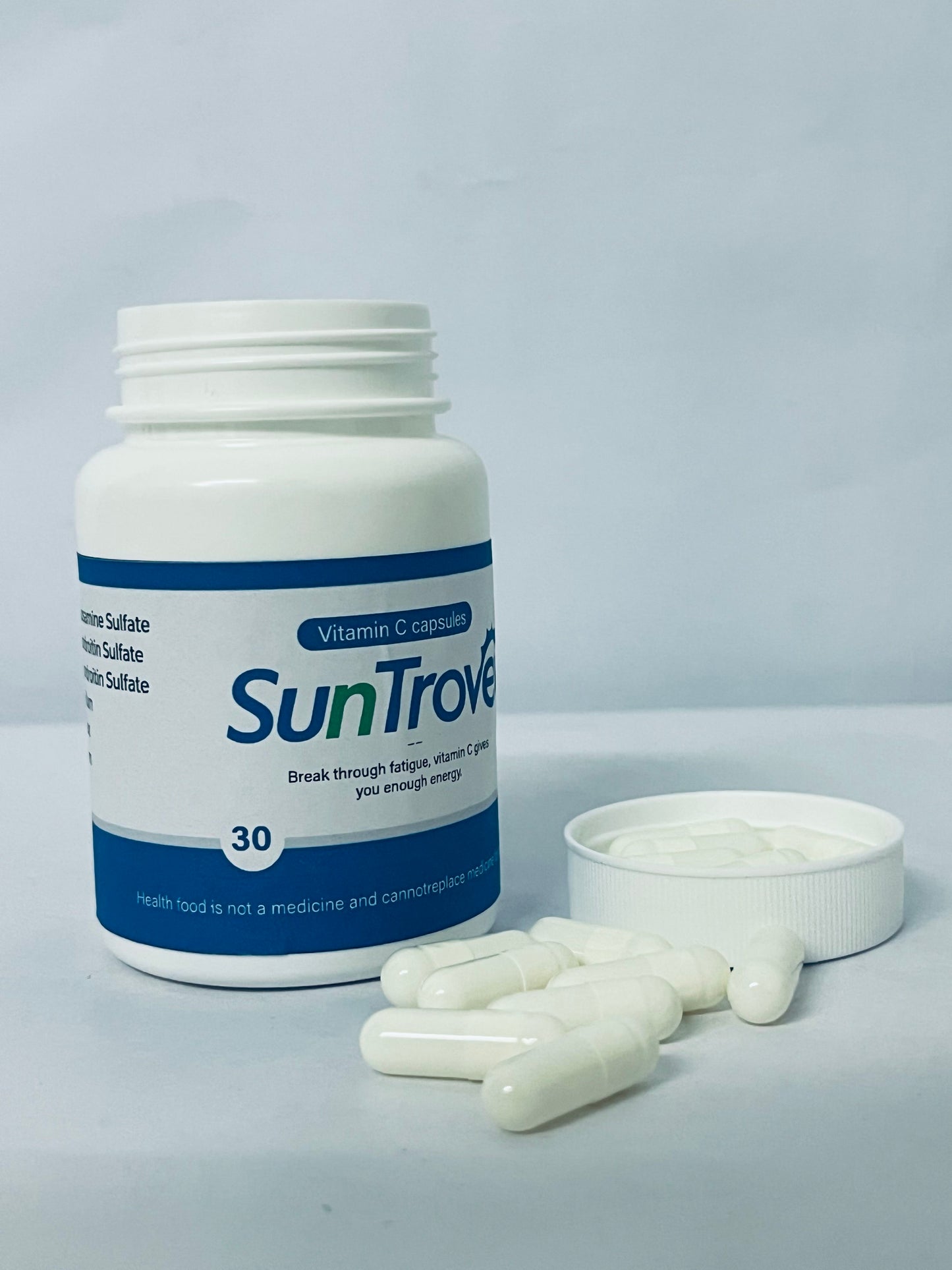 SunTrove Vitamin C Capsules - Fatigue - Busting Supplement for Energy Boost
