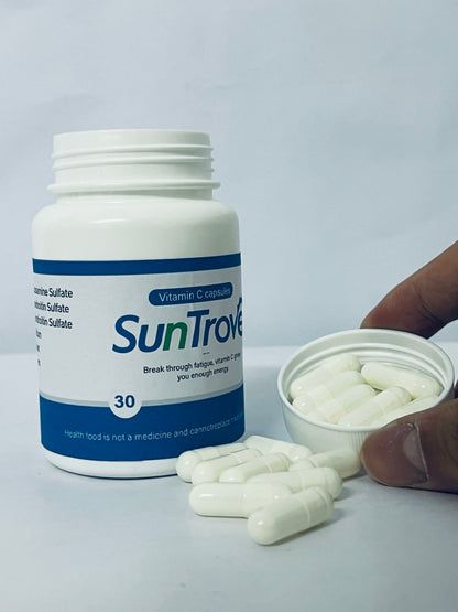 SunTrove Vitamin C Capsules - Fatigue - Busting Supplement for Energy Boost