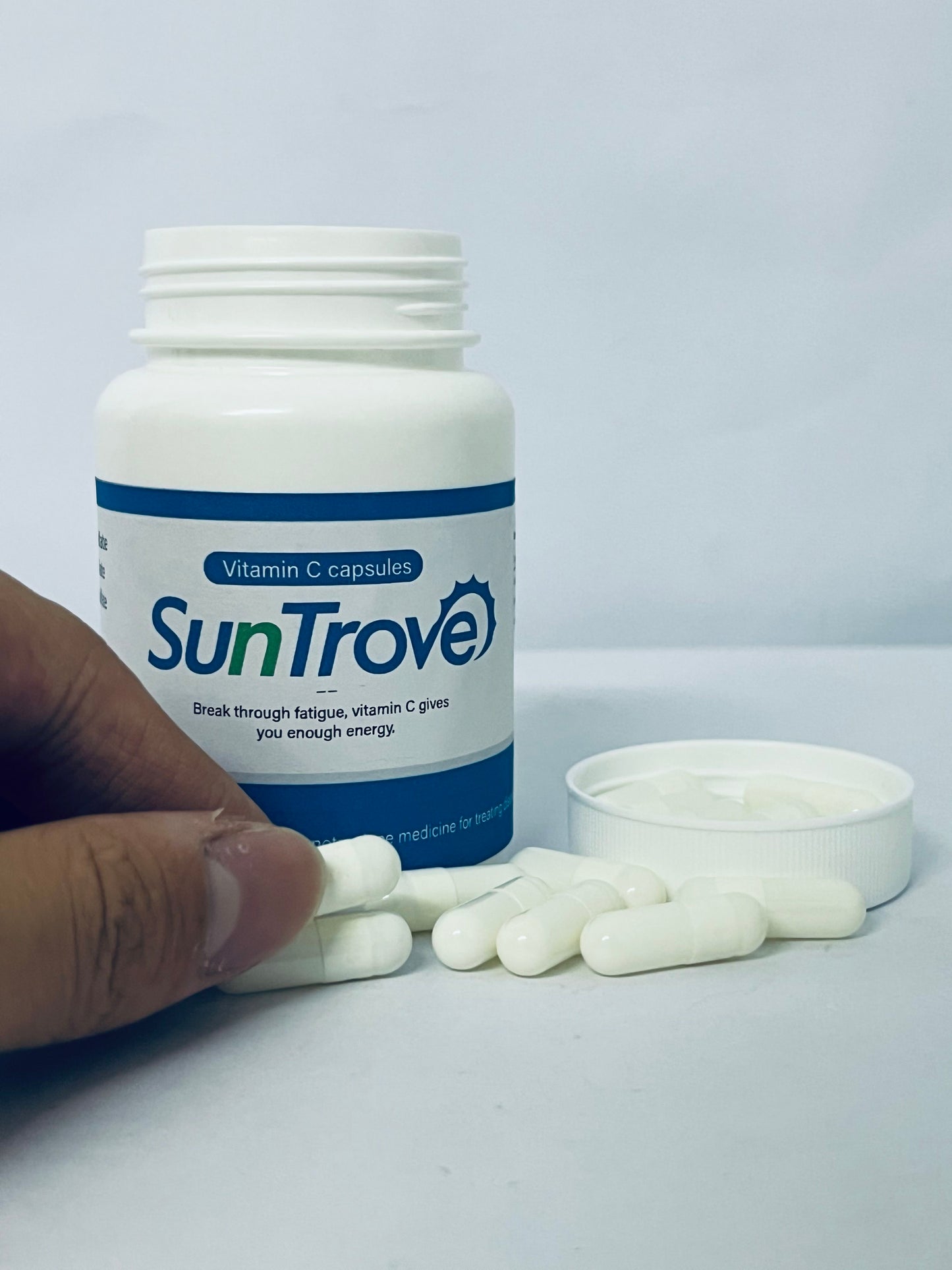 SunTrove Vitamin C Capsules - Fatigue - Busting Supplement for Energy Boost