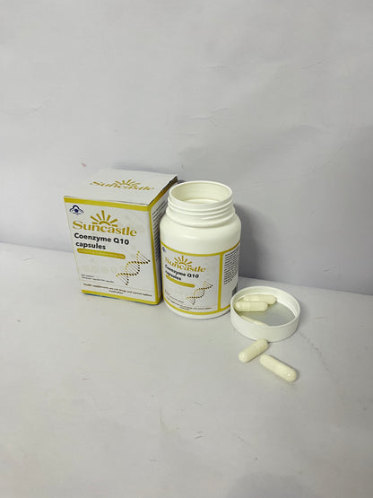 Suncastle Dietary food supplements Health Coenzyme Q10 CoQ10 as Ubiquinone, Hypoallergenic Formula,Superior Absorption