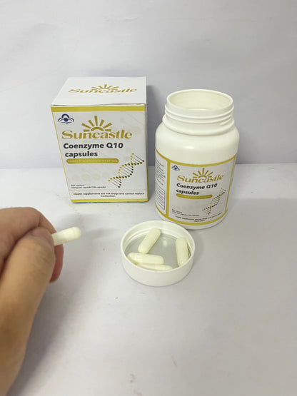 Suncastle Dietary food supplements Health Coenzyme Q10 CoQ10 as Ubiquinone, Hypoallergenic Formula,Superior Absorption