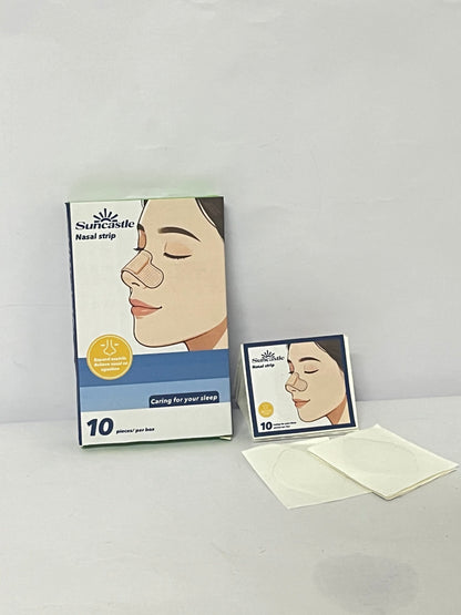 Suncastle Nasal Strips for Snoring ,Extra Strength Nose Strips for Breathing,Hypoallergenic Strong Nasal Strips Tape, Boost Oxygen Inhale, Improve Sleep Quality-Latex Free, Skin Safe Snoring Tape