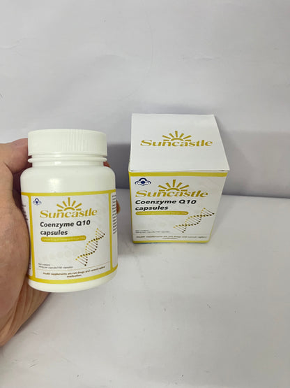 Suncastle Dietary food supplements Health Coenzyme Q10 CoQ10 as Ubiquinone, Hypoallergenic Formula,Superior Absorption