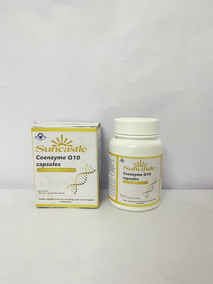 Suncastle Dietary food supplements Health Coenzyme Q10 CoQ10 as Ubiquinone, Hypoallergenic Formula,Superior Absorption