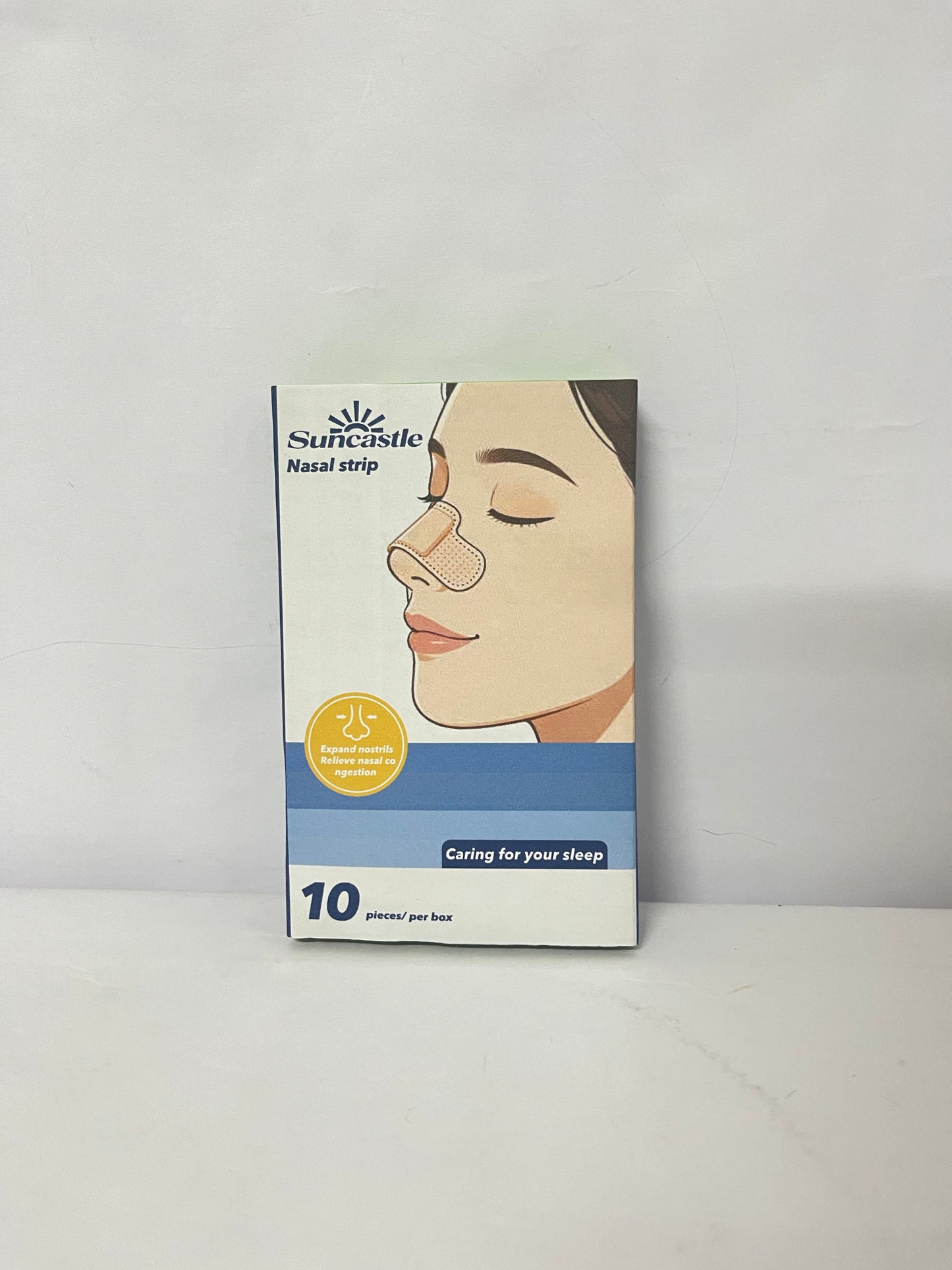 Suncastle Nasal Strips for Snoring ,Extra Strength Nose Strips for Breathing,Hypoallergenic Strong Nasal Strips Tape, Boost Oxygen Inhale, Improve Sleep Quality-Latex Free, Skin Safe Snoring Tape